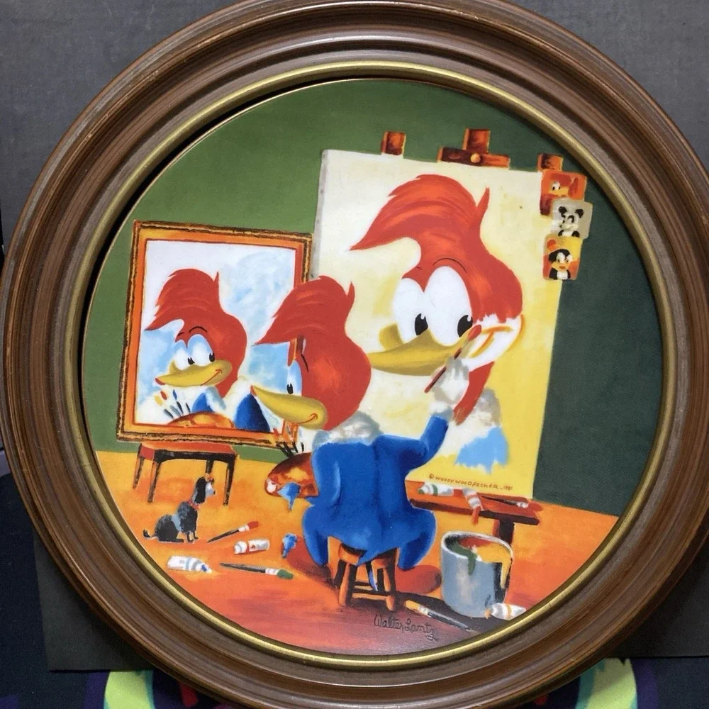 WALTER LANTZ Happy Art Limited Edition #2278 WOODY'S TRIPLE-SELF PORTRAIT PLATE